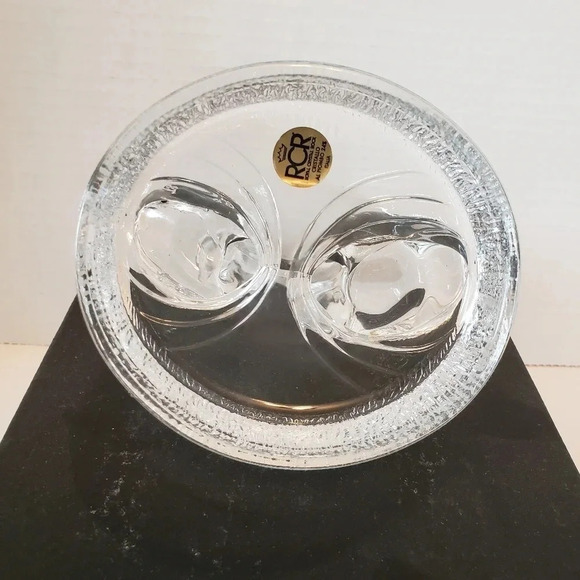 Vintage  Royal Italian Crystal Rock Swan and Cygnet. - Picture 4 of 8